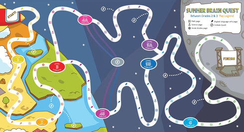 SUMMER BRAIN QUEST: BETWEEN GRADES 2 & 3 - WORKMAN PUBLISHING